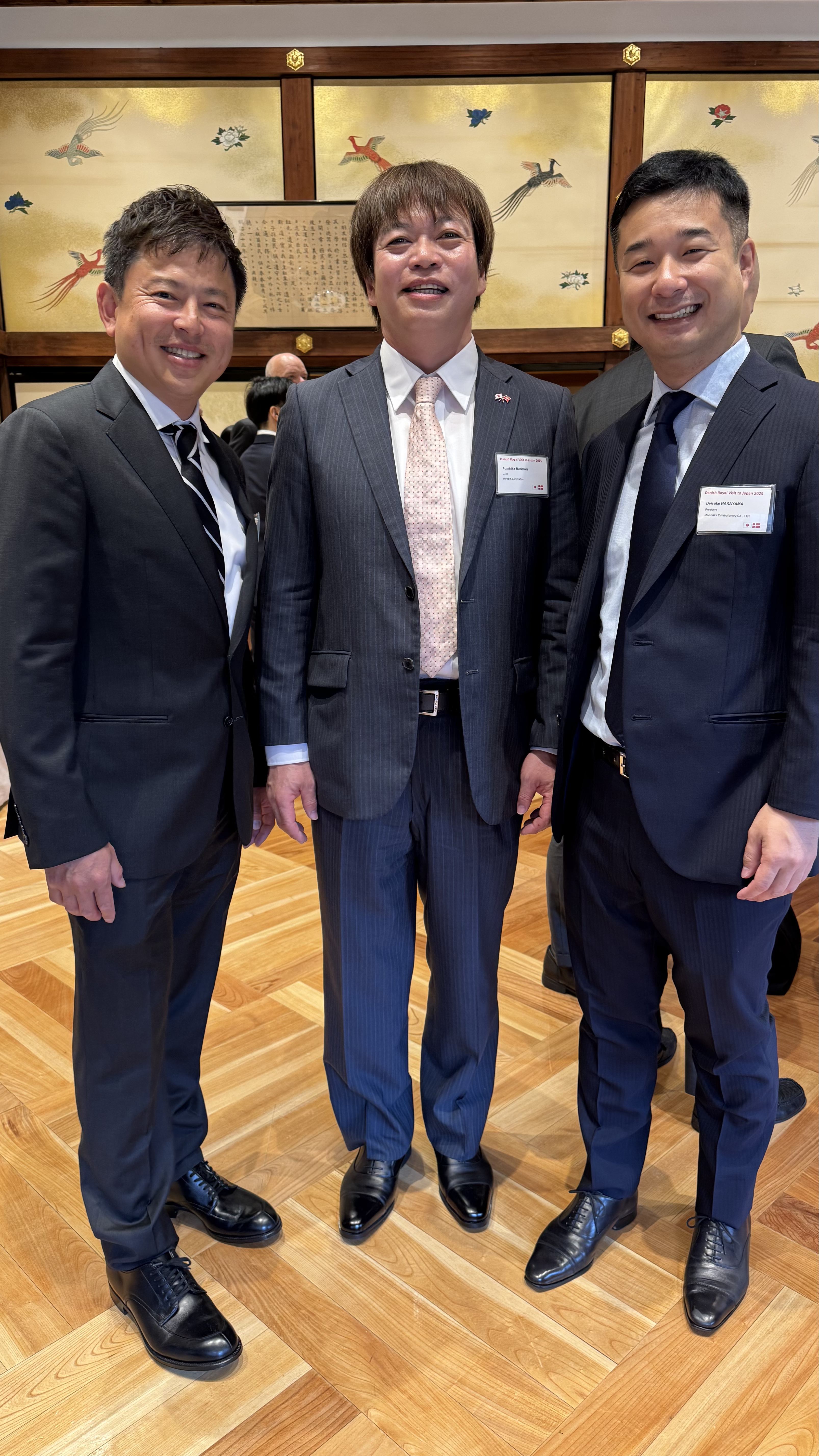 Nakajima Takeshi, President of AGRI-CATION, Fumihiko Mura Morimura, CEO of MORITECH Corporation & Nakayama Daisuke, President of MARUNAKA Confectionery