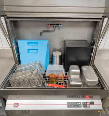 The larger utensil washer helps to free up valuable time