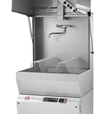 JEROS's hood-type dishwasher ensures a consistent and high level of hygiene