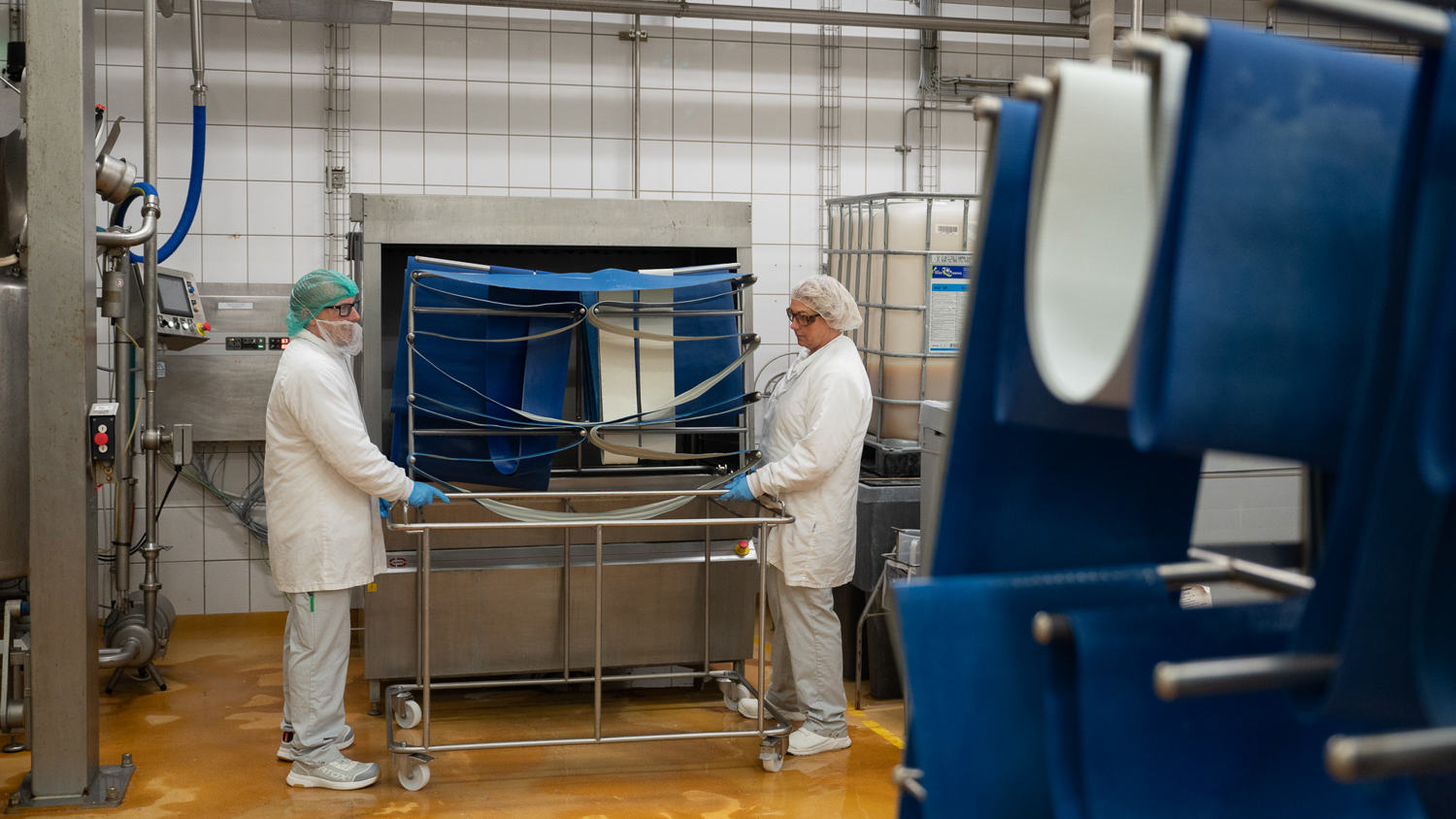 Gain insight into the design and development of a bespoke hygiene solution for dairies – the JEROS ACE system.