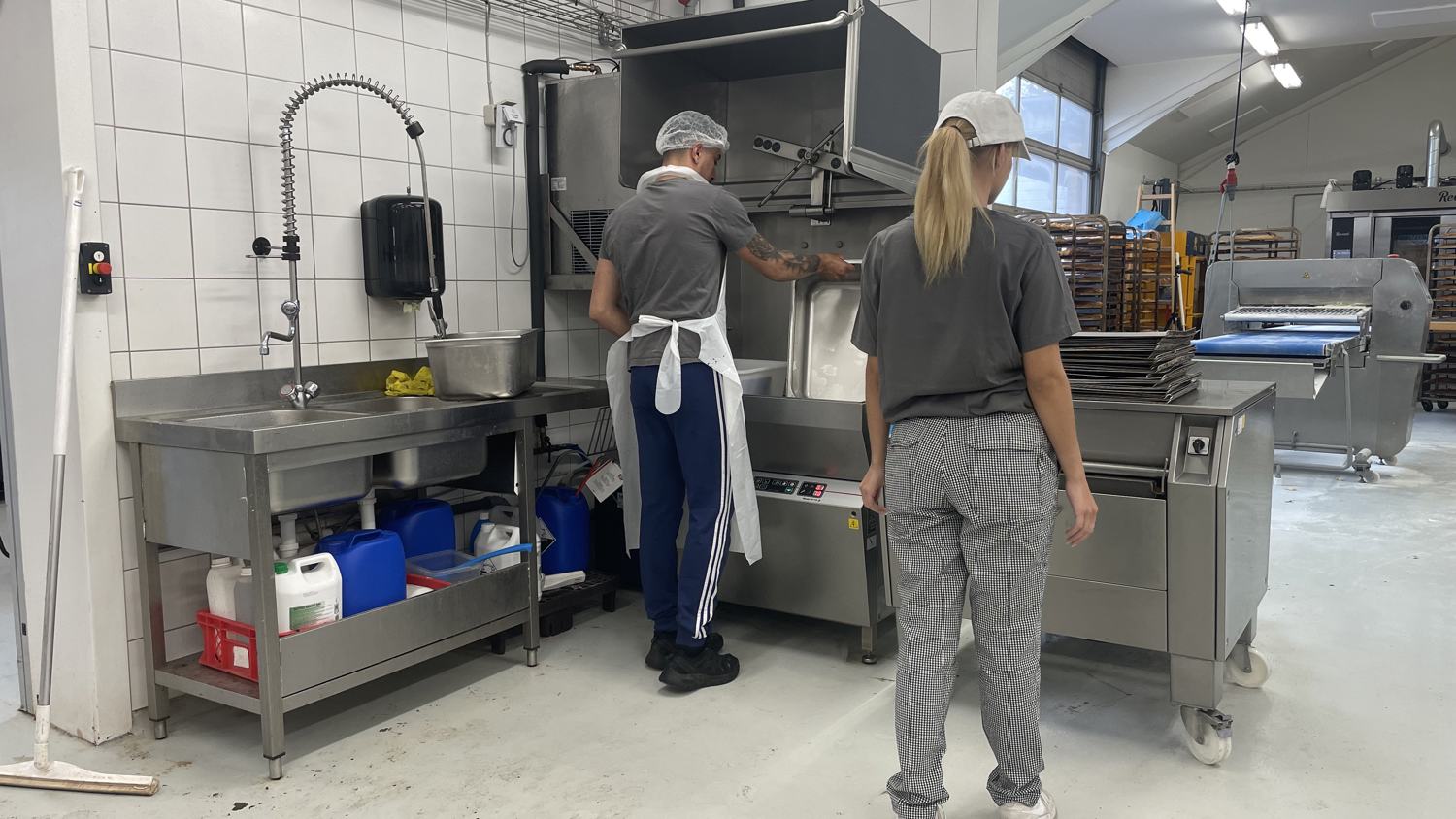 Professionel grovopvasker med vaskeramme og energieffektivt design